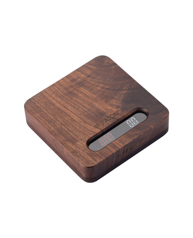  Glass/Walnut Wood Mini Espresso Hand Brewed Coffee Scale