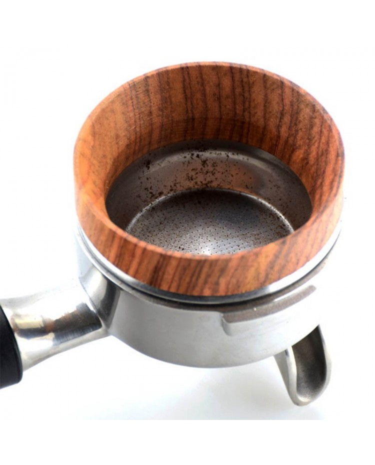 westbestar Espresso Dosing Funnel Black Universal Aluminum Coffee Dosing Ring Replacement for 58mm Portafilter