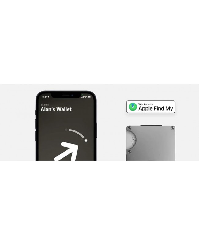 Red Carbon Fiber EDC Airtag Wallet - Rfid Blocking - Slim Cash Card Holder