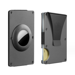 EDC Aluminum Wallet With Case For Airtag - Card Holder - Rfid Blocking