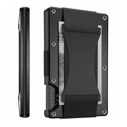 EDC Minimalist Slim Wallet - Metal Aluminium - RFID