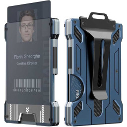 Slim Aluminium Wallet With Transparent Window