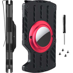 EDC Slim Minimalist Metal Wallet For Airtag