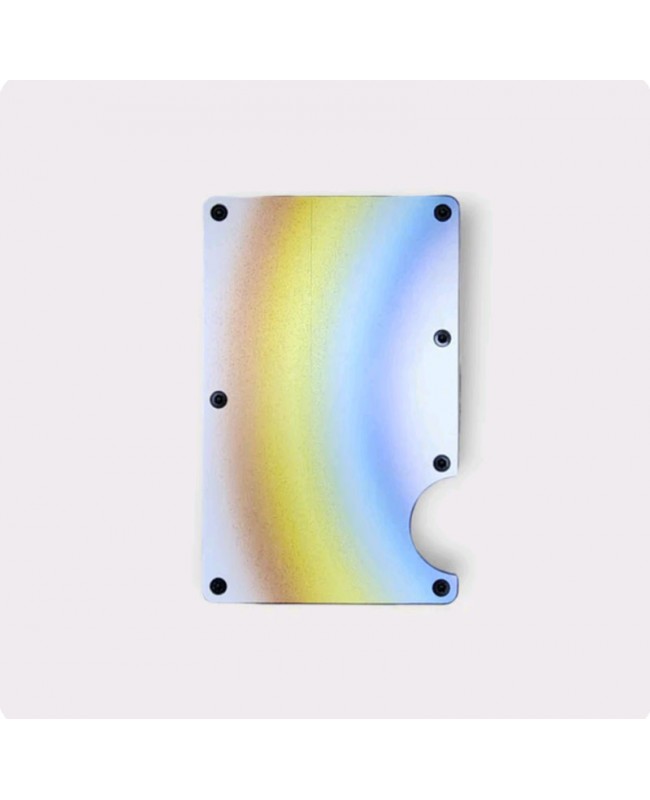 EDC Slim Aluminum Alloy Card Holder- Rainbow