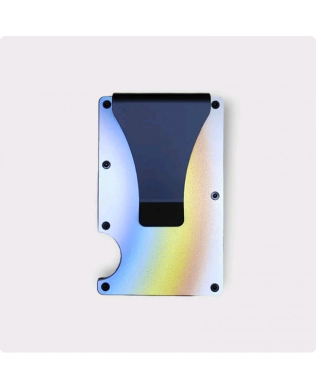 EDC Slim Aluminum Alloy Card Holder- Rainbow