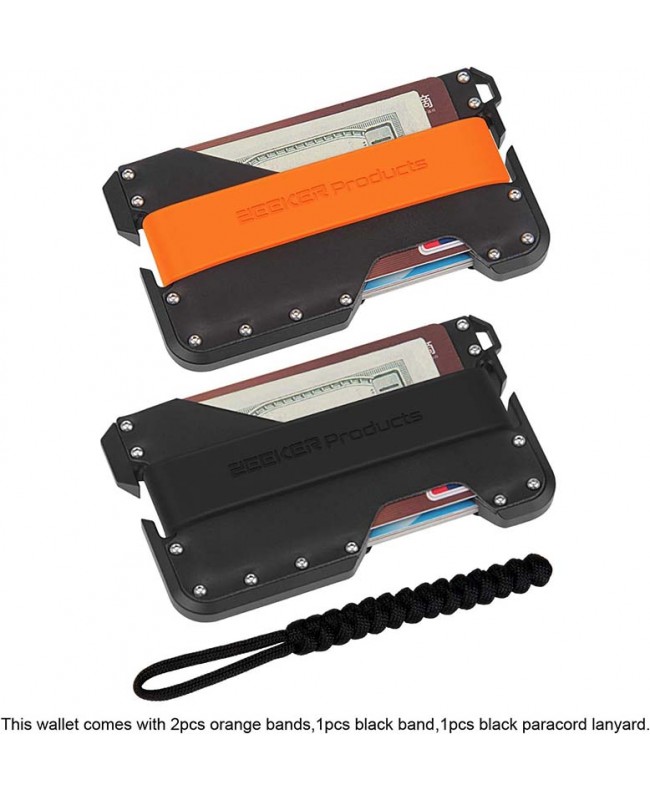 EDC Genuine Leather Mini Wallet - RFID Blocking