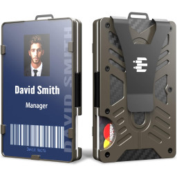 EDC Ultra Slim Metal Wallet With Front Pocket Design