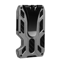 Slim Credit Card Holder - Aluminum Metal Carbon Fiber Wallet
