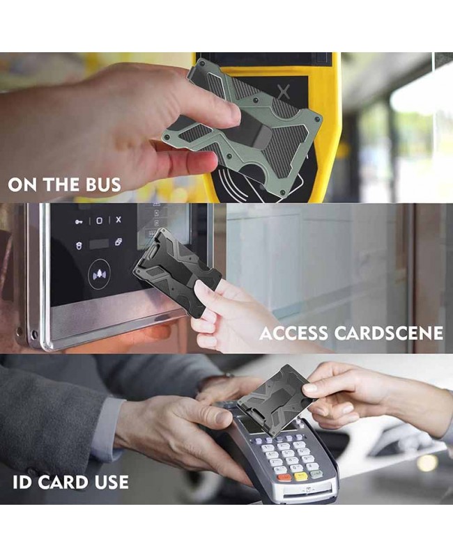 Small EDC Metal RFID Blocking Wallet