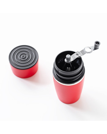 All-In-One Hand-Operated Coffee Grinder And Mug