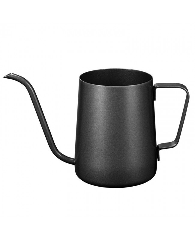 Pour Over Gooseneck Kettle for Hanging Ear Coffee Bag and Tea, Teflon Black 