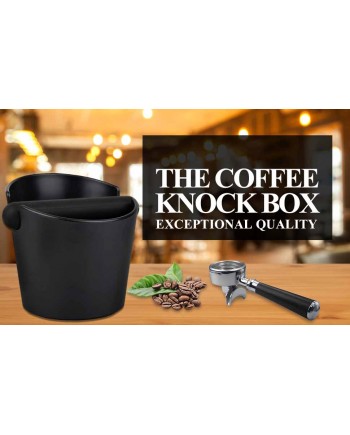 Coffeesmaster Black ABS Knock Box - Coffee Machine Espresso Recycle Coffeesmaster Black ABS Knock Box - Coffee Machine Espresso Recycle