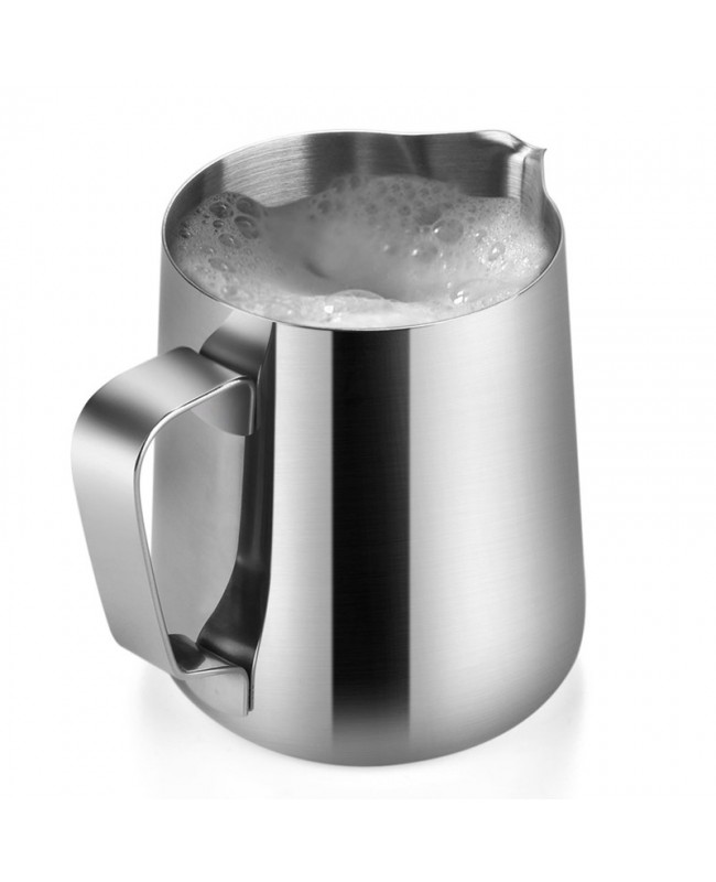 Coffeesmaster Frothing Jug - Milk Pitcher - Silver