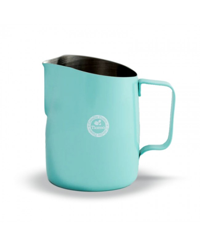 TiAmo Tapered Milk Jug 450ml - Black Pink Green