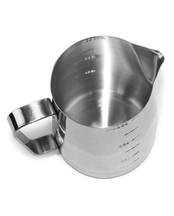 Coffeesmaster Milk Jug - Frothing Cup - Espresso Steaming Pitcher - with Measurements Bothside Coffeesmaster Milk Jug - Frothing Cup - Espresso Steaming Pitcher - with Measurements Bothside