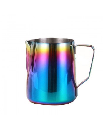 Coffeesmaster Rainbow Milk Frothing Pitcher - Creamer Frothing  Jug for Espresso Cappuccino Latte