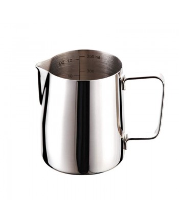Coffeesmaster Espresso Steaming Pitcher - Milk Frothing Cup - Jug with Measurements Inside