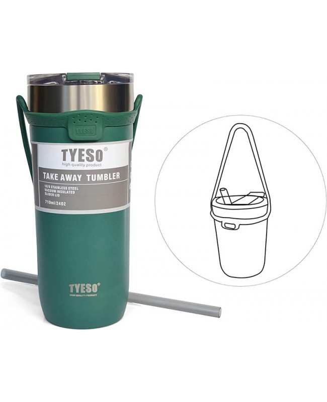 TYESO Stainless Steel Travel Coffee Tumbler 24oz