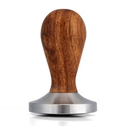Coffeesmaster 58mm Espresso Tamper - Wooden Handle Coffee Tamper with Curved Base
