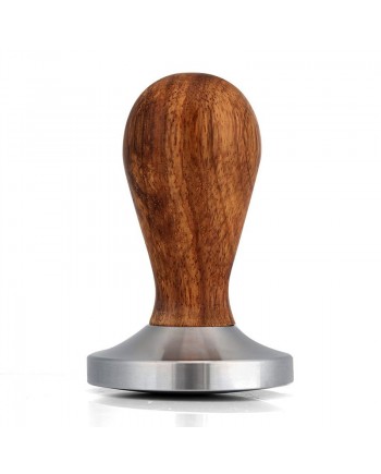Coffeesmaster 58mm Espresso Tamper - Wooden Handle Coffee Tamper with Curved Base