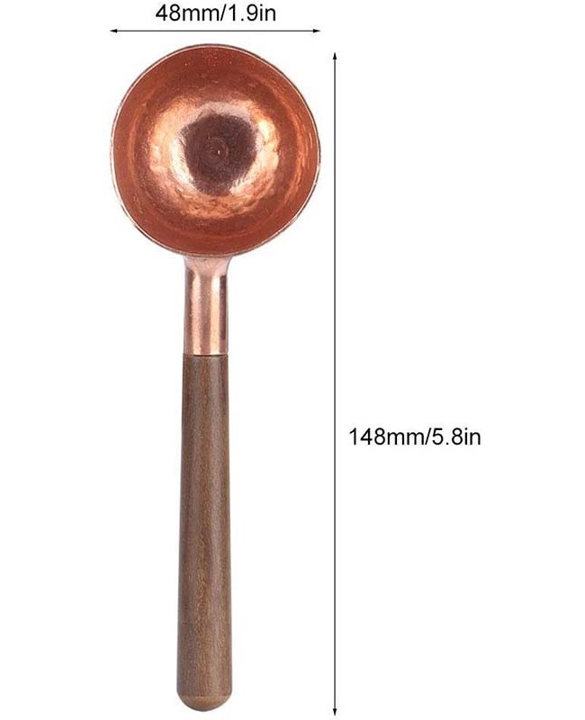 Walnut&Red Copper Multi Function Coffee Measuring Spoon