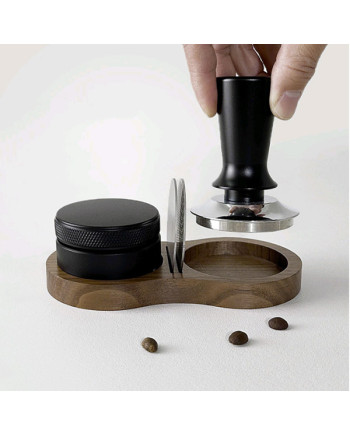 Sapele / Walnut Coffee Tamper Station