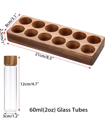 Set Of 12 Single Dose Coffee Bean Storage Tubes