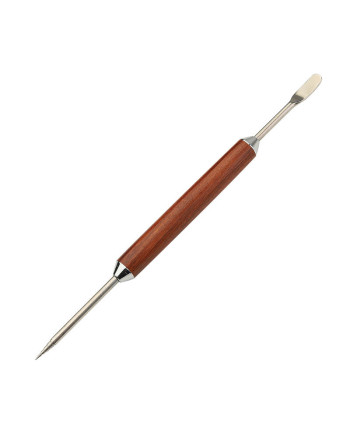 Wood Silver Coffee Fancy Art Needle